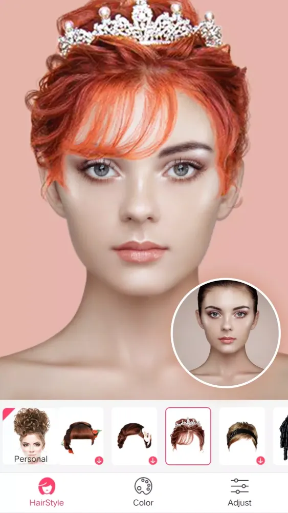 Tangkapan skrin Hairstyle Changer - HairStyle