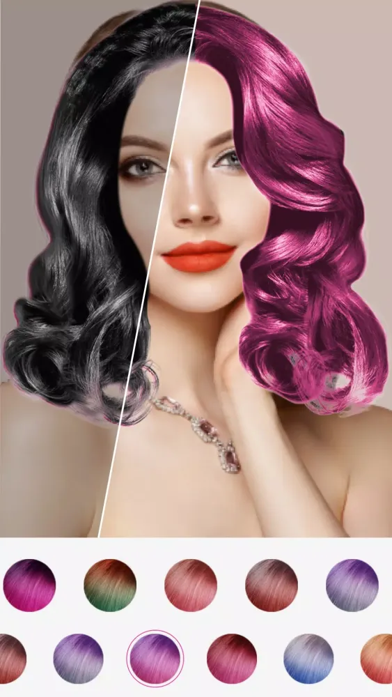 Tangkapan skrin Hairstyle Changer - HairStyle