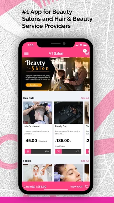 Screenshot di V1 Beauty Salon Parlour Barber