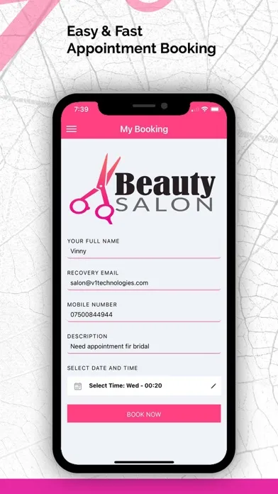 Screenshot di V1 Beauty Salon Parlour Barber
