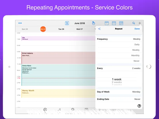 Salon Manager Business & More iPad  Screenshots