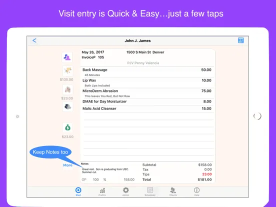Salon Manager Business & More iPad  Screenshots