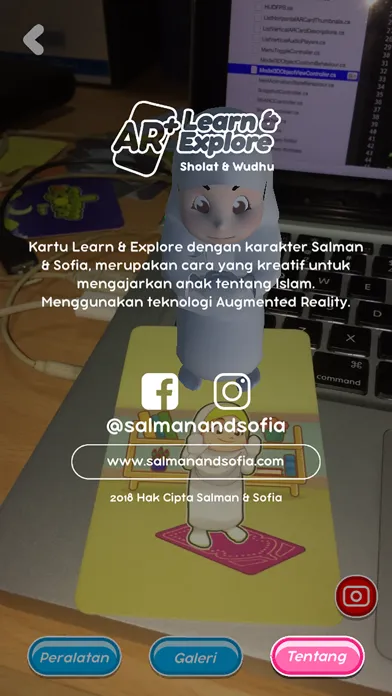 Tangkapan skrin Kartu AR+ 4D Wudhu & Sholat