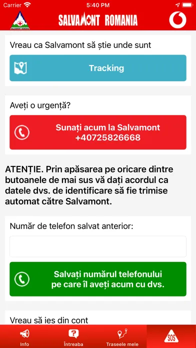 Zrzuty ekranu Salvamont