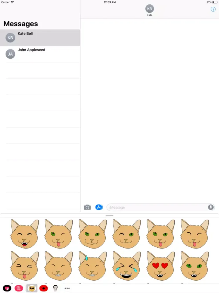 Proud Cat Stickers iPad 应用截图