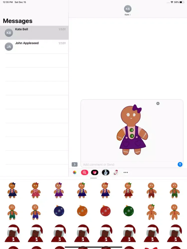 Xmas Stickers 2 iPad  سکرین شاٹس