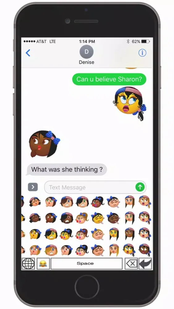 Скриншоты USA Sam-oji – American emoji keyboard icons