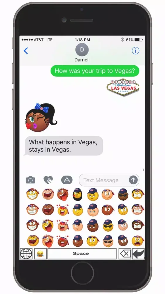 Скриншоты USA Sam-oji – American emoji keyboard icons