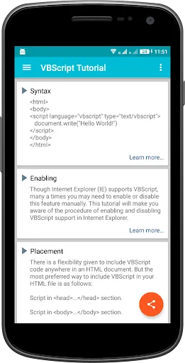 Captures d'écran de Learn .Net Framework Pro