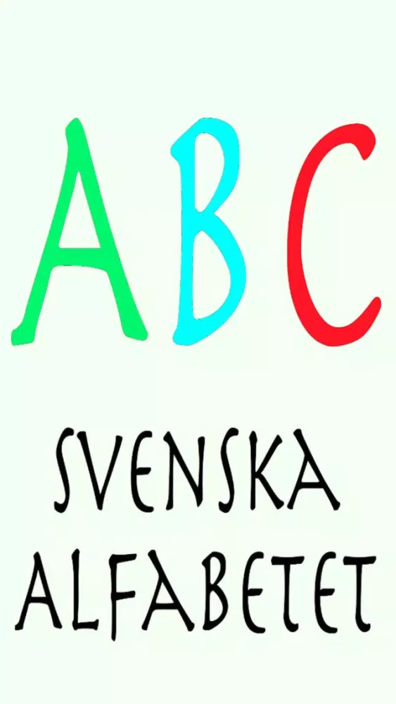Capturas de tela do Svenska Alfabetet i Audio
