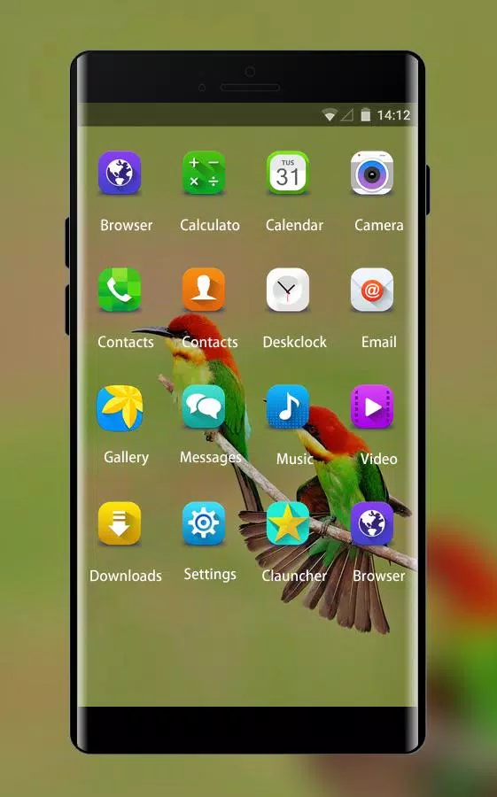 Colorful Birds Theme for Samsung Galaxy Fame Lite Screenshots