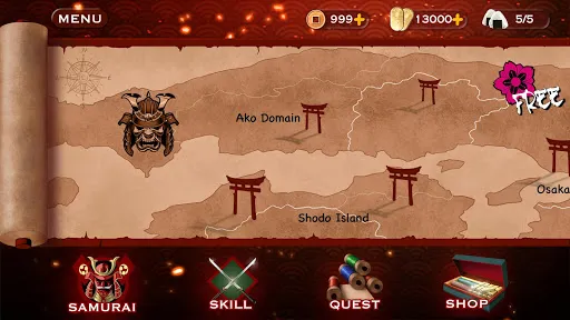 Tangkapan layar Samurai Warrior: Action Fight
