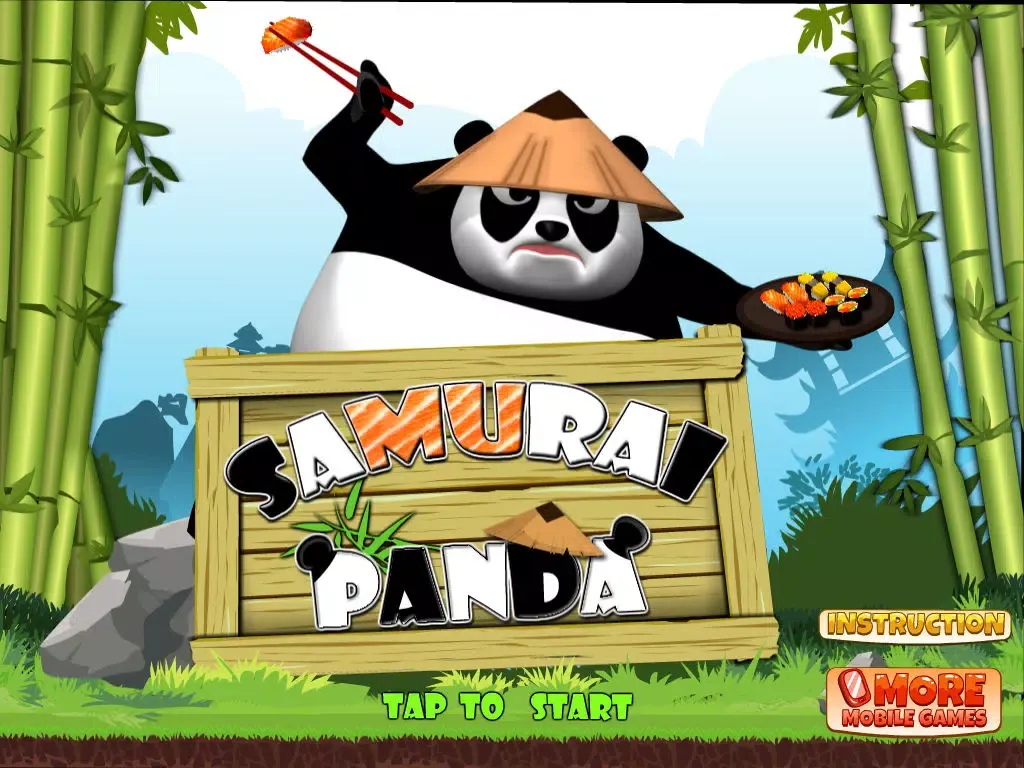 Samurai Panda Game - KaiserGames™ best free fun puzzle app to hit brain star kids boys family games iPad 应用截图