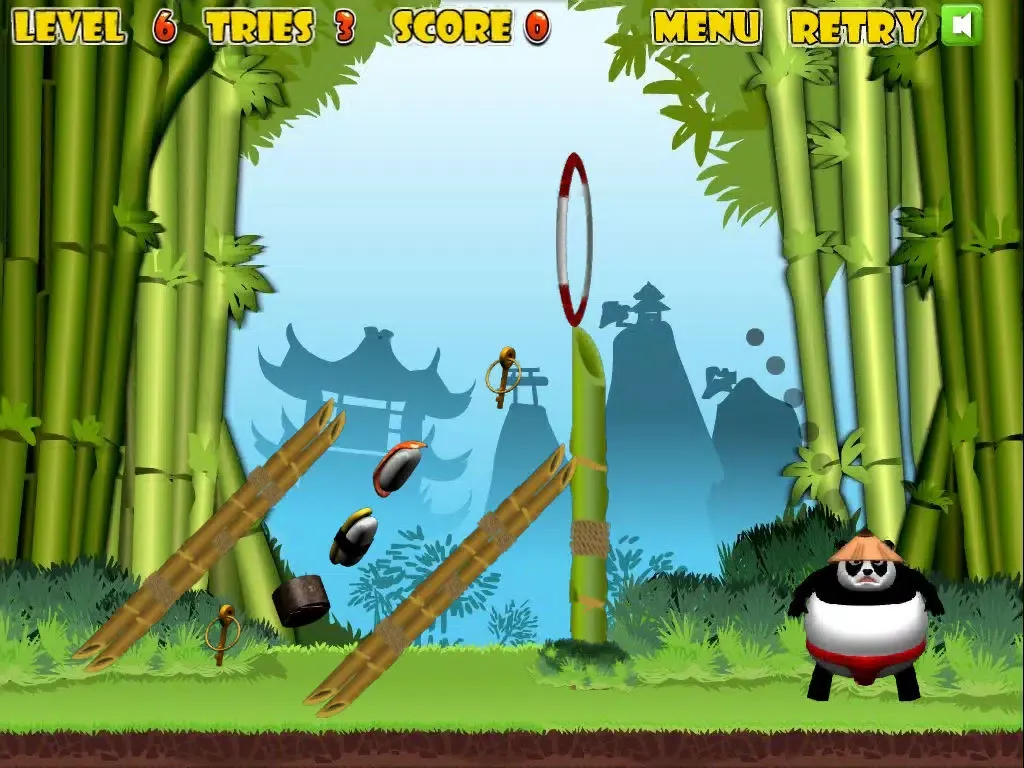 Samurai Panda Game - KaiserGames™ best free fun puzzle app to hit brain star kids boys family games iPad 应用截图