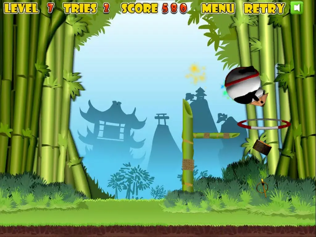 Samurai Panda Game - KaiserGames™ best free fun puzzle app to hit brain star kids boys family games iPad 应用截图
