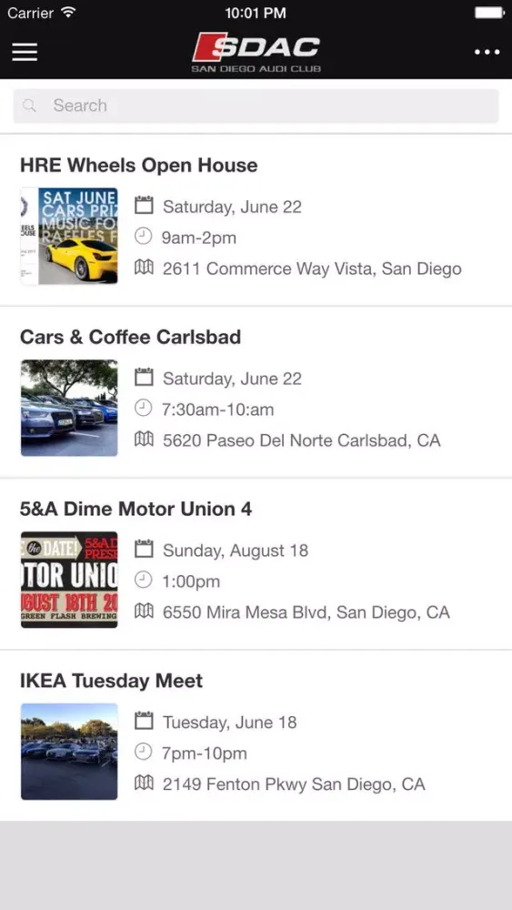 San Diego Audi Club Screenshots
