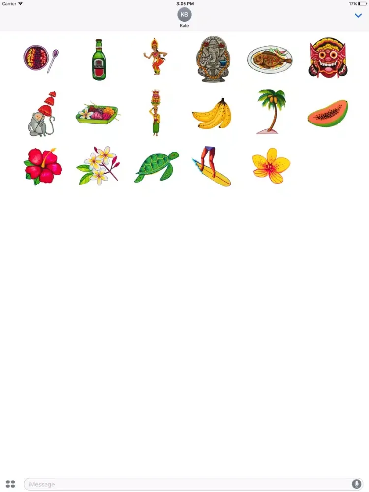 Tangkapan layar Bali by MarcyMoji iPad 