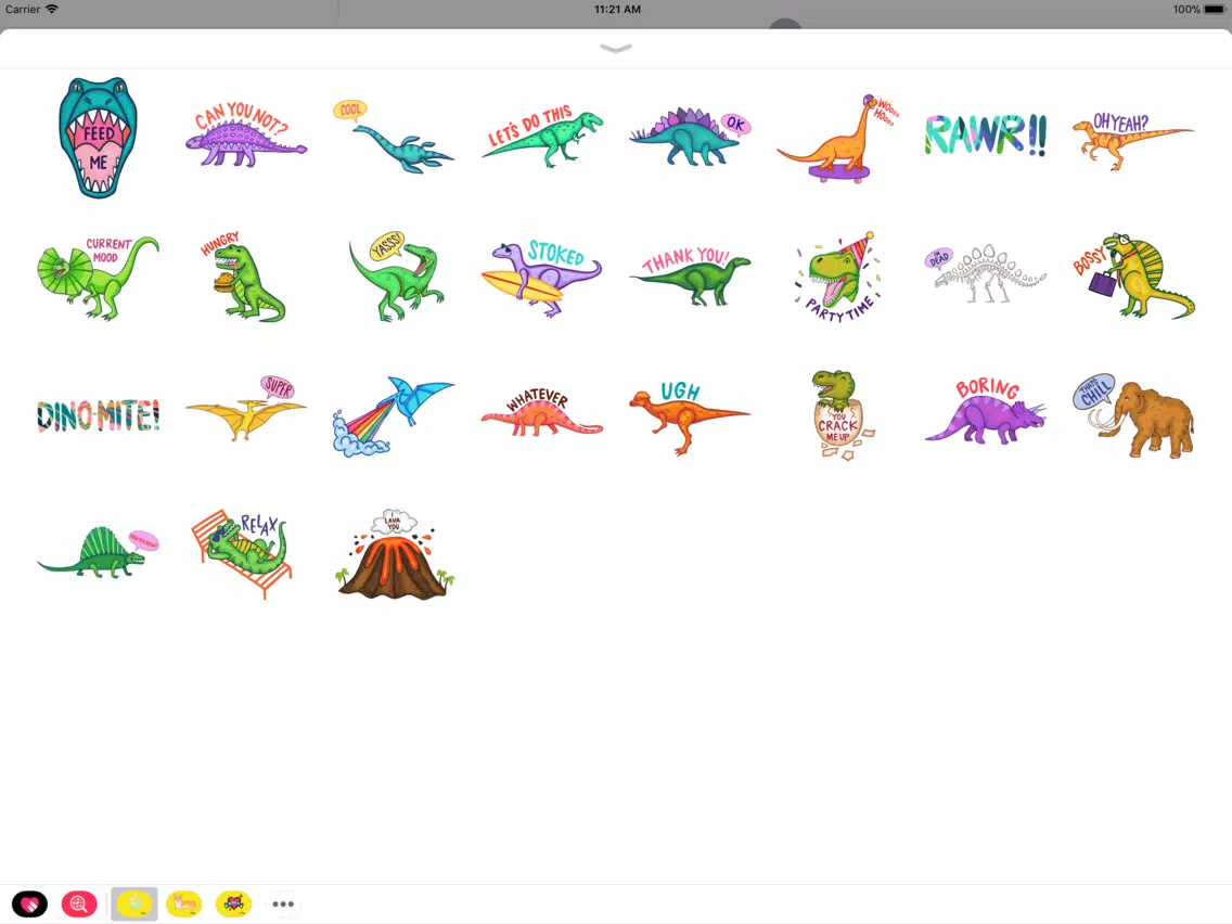 Dinosaurs by MarcyMoji iPad 應用截圖