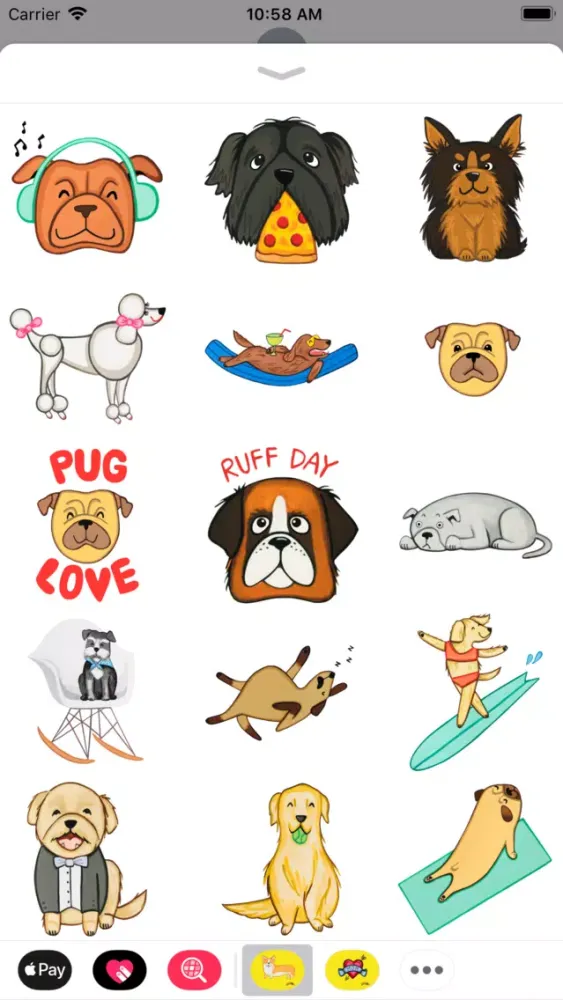 Capturas de tela do Dogs by MarcyMoji