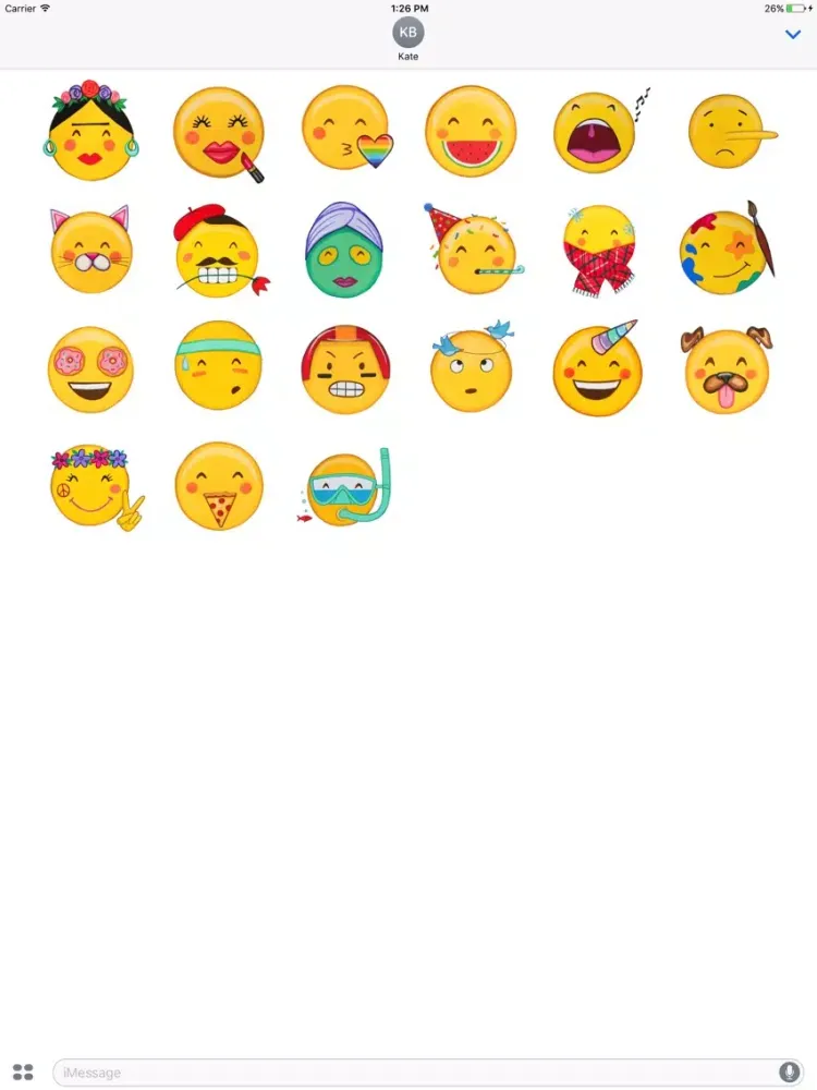 ภาพหน้าจอของ Faces by MarcyMoji iPad 