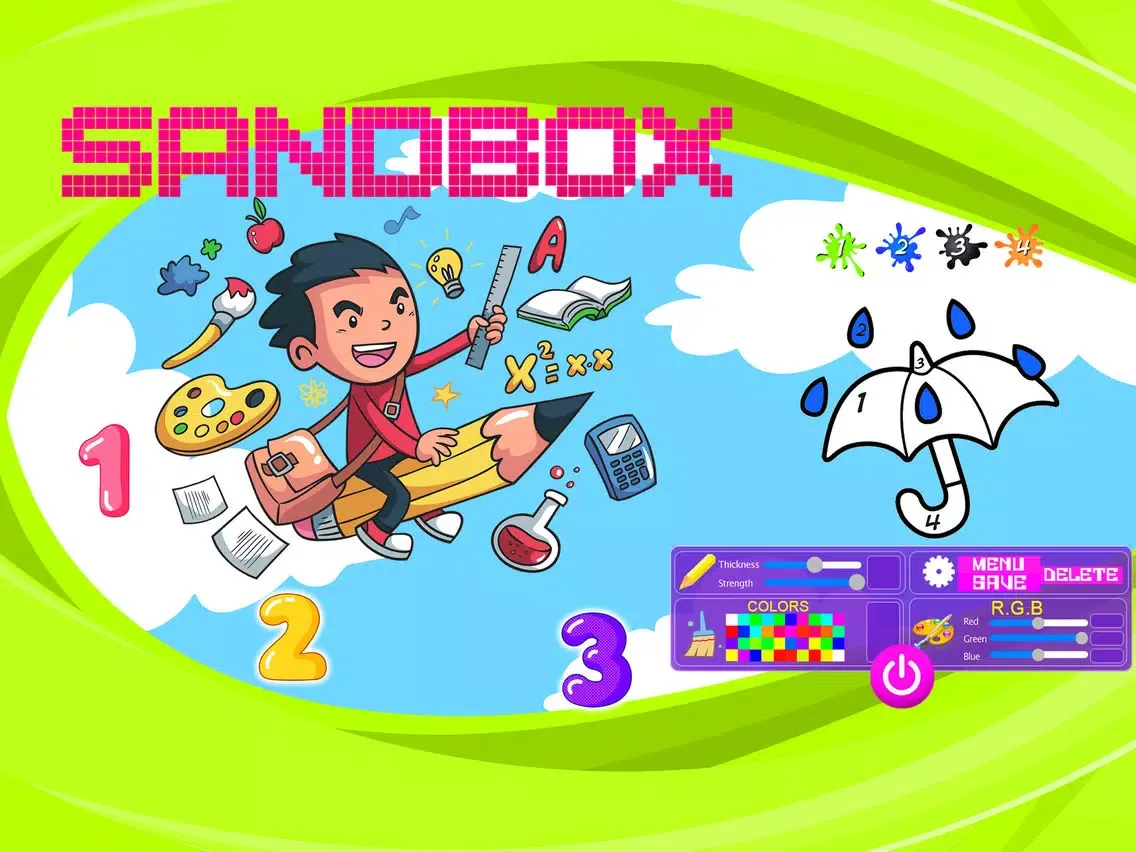 Sandbox Color By Numbers iPad  Screenshots