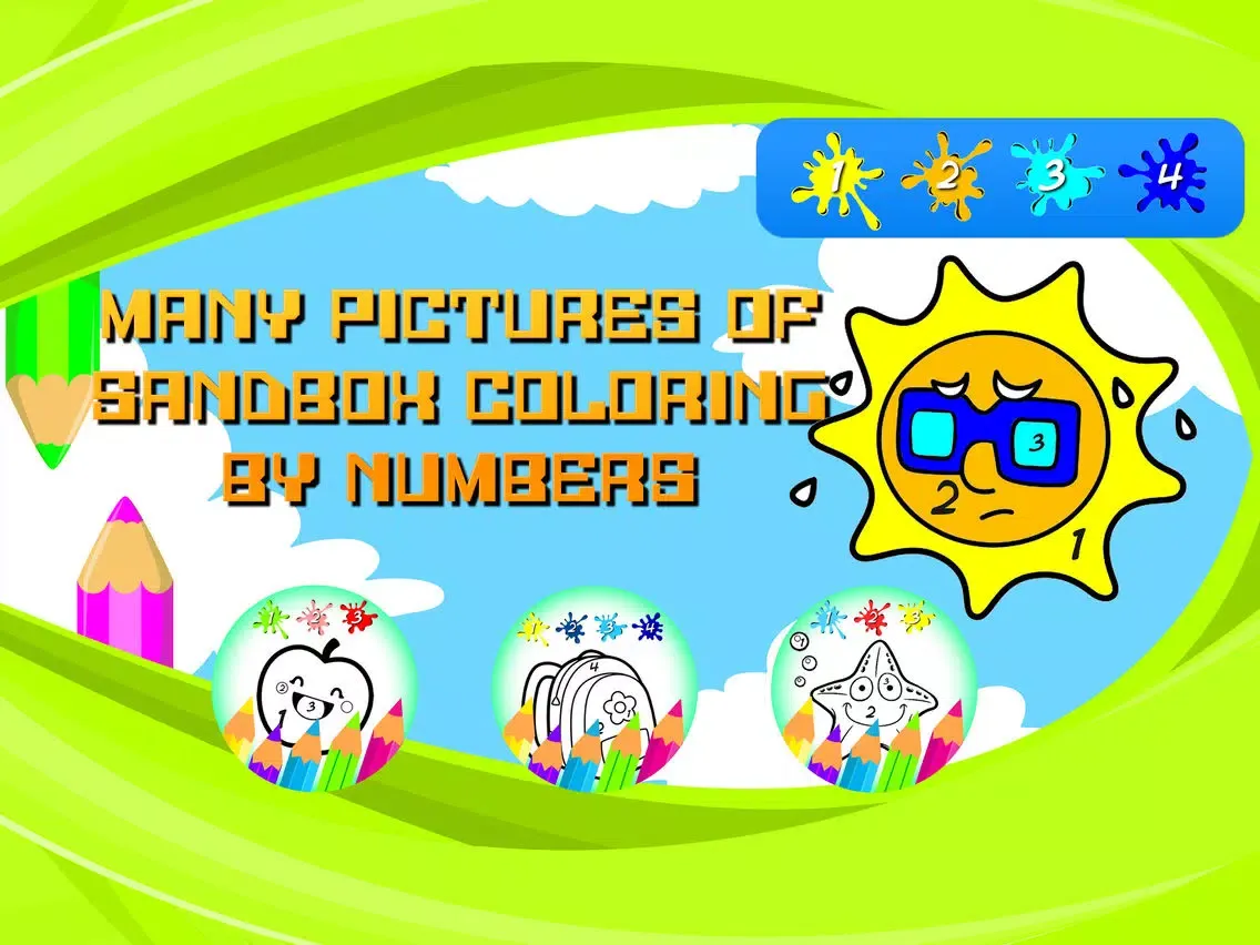 Sandbox Color By Numbers iPad  Screenshots