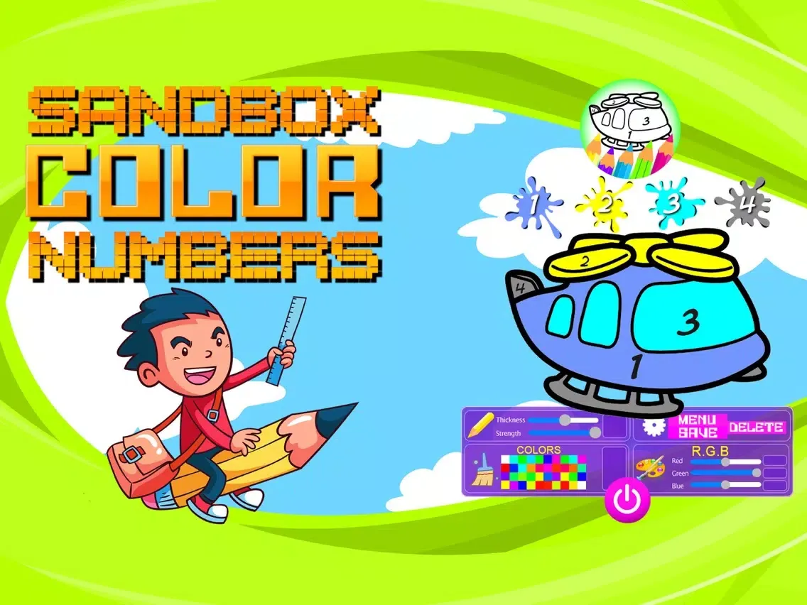 Sandbox Color By Numbers iPad  Screenshots