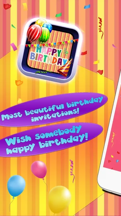 Happy Birthday Card Creator – Best Greeting e.Cards and Invitation.s Maker for your Bday Party Screenshots