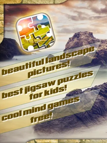 Nature Jigsaw Puzzles – Beautiful Landscape Picture Puzzle Games for Brain iPad  Screenshots
