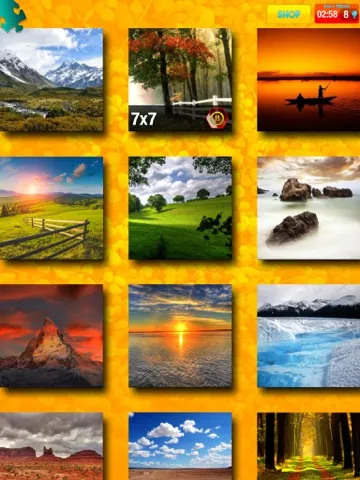 Nature Jigsaw Puzzles – Beautiful Landscape Picture Puzzle Games for Brain iPad  Screenshots