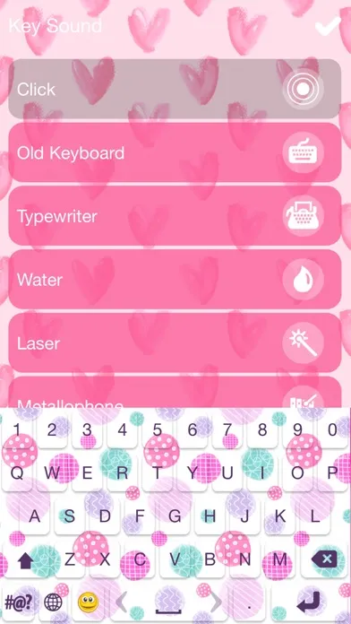 Cute Keyboard Design - Glitter Skins, Font & Emoji سکرین شاٹس