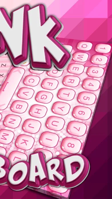 Tangkapan layar Pink Keyboard Ultimate Edition – Fabulous Keyboards for Girls with Glitter Backgrounds and Emoji