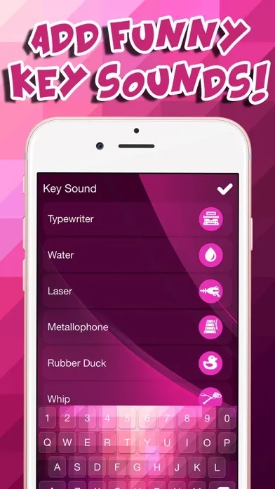Tangkapan layar Pink Keyboard Ultimate Edition – Fabulous Keyboards for Girls with Glitter Backgrounds and Emoji