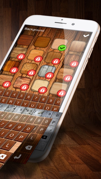 Wooden Keyboard Skins – Wood Themes for Keyboards with Cool Backgrounds and Fonts Ekran Görüntüleri