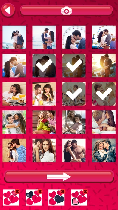Valentine's Day Photo Collage – Love Frames 스크린샷