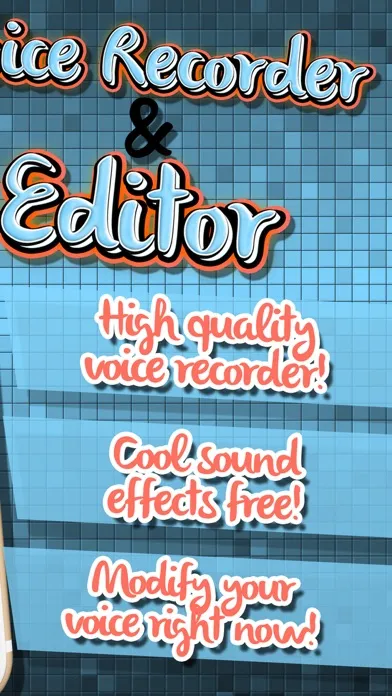 Voice Recorder and Editor – Best Voice Changer and Ringtone Maker with Cool Sound Effects Screenshots