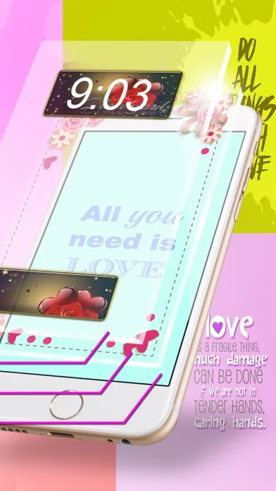 Love Quotes Wallpapers Free 2016 – Cute Backgrounds For Girls with Lock Screen Themes स्क्रीनशॉट