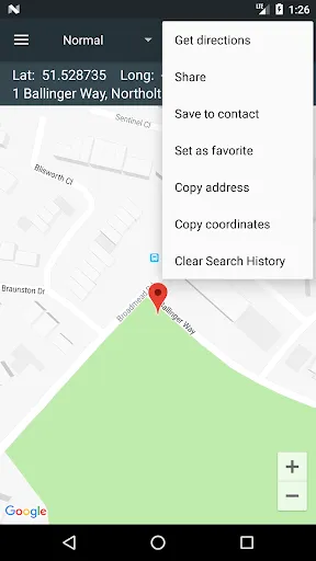 Map Coordinates Screenshots
