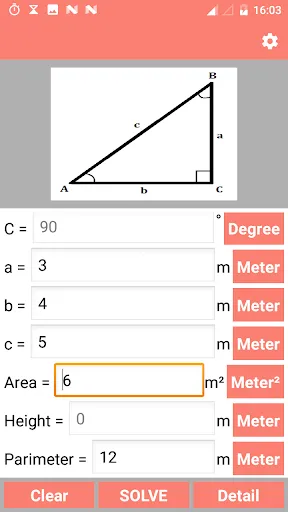 ภาพหน้าจอของ Right Angled Triangle - PRO