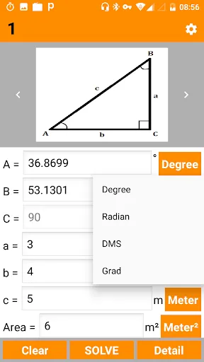 ภาพหน้าจอของ Right Angled Triangle - PRO