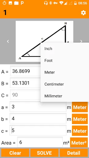 ภาพหน้าจอของ Right Angled Triangle - PRO