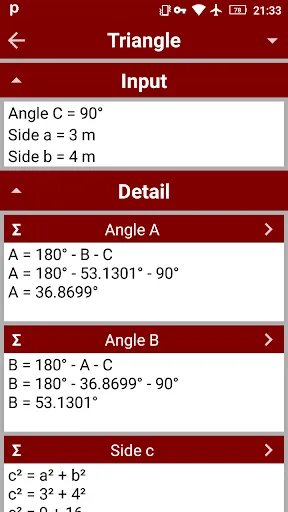 ภาพหน้าจอของ Right Angled Triangle - PRO