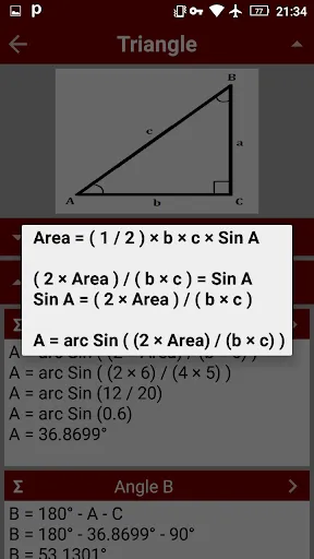 ภาพหน้าจอของ Right Angled Triangle - PRO