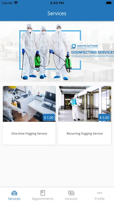 ภาพหน้าจอของ Sanitize Software