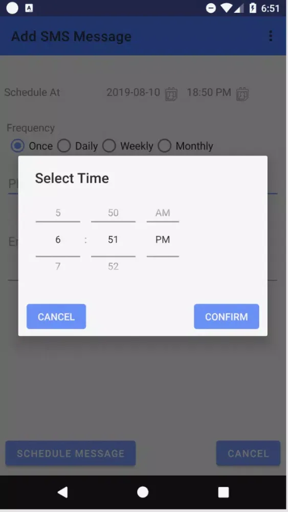 Message Scheduler Screenshots
