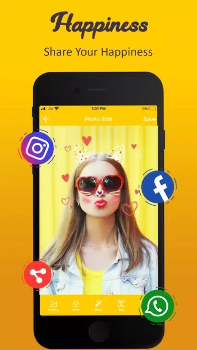 Snappy - Cat Face Photo Editor 스크린샷