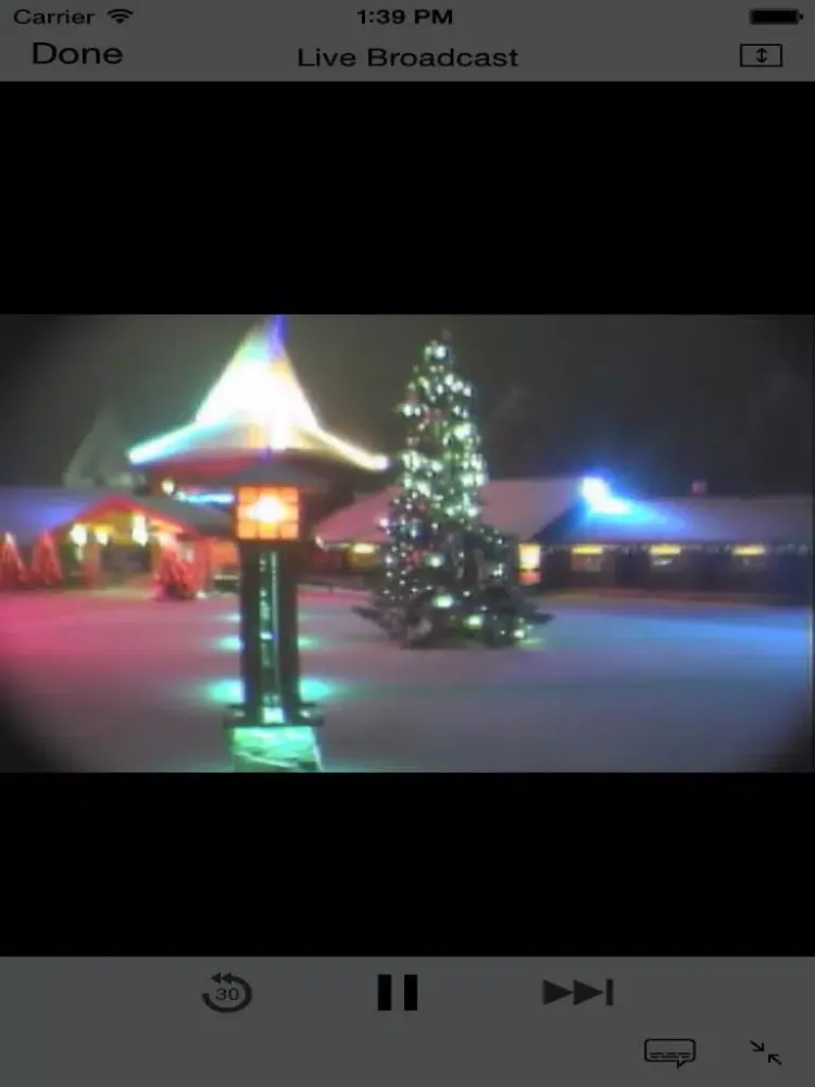 Ảnh chụp màn hình của Live Santa Camera iPad 