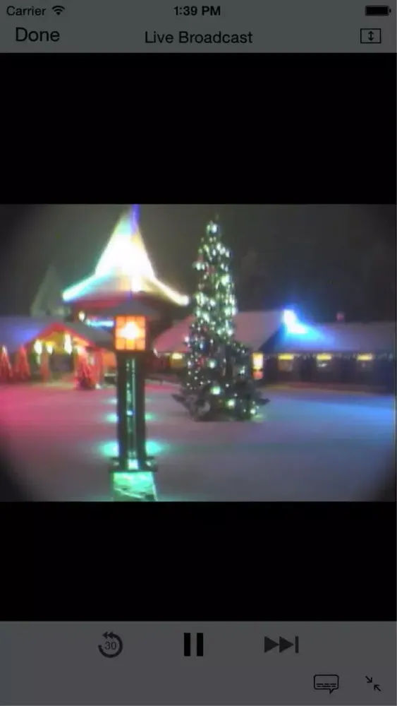 Ảnh chụp màn hình của Live Santa Camera