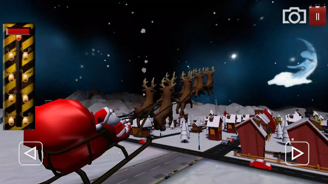 Capturas de tela do Santa Flight Simulator