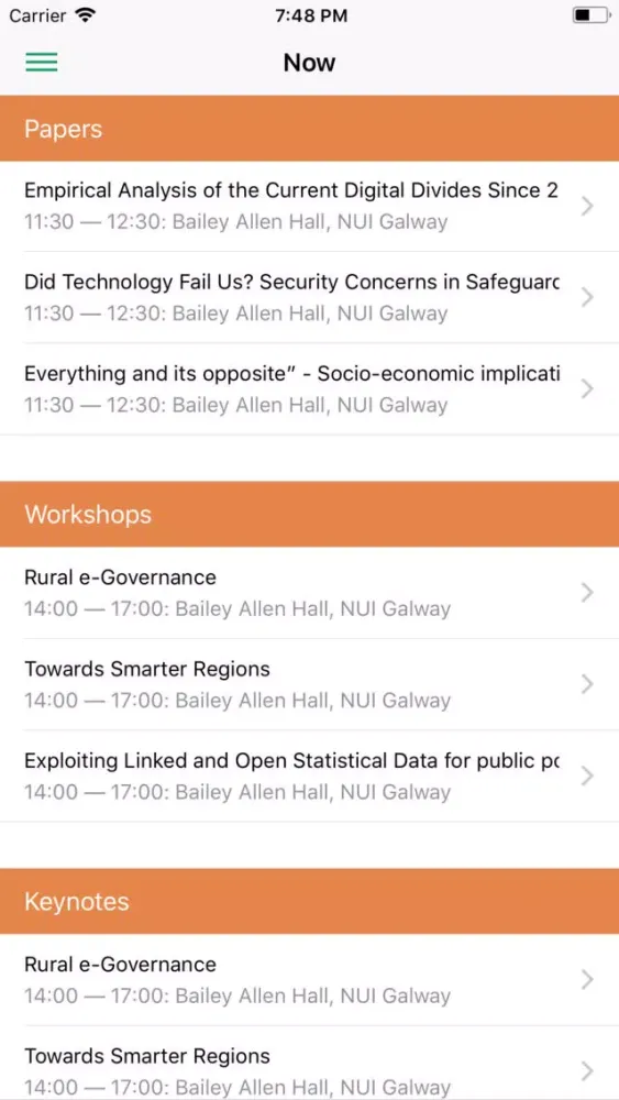 ICEGOV2018 - Galway, Ireland 스크린샷